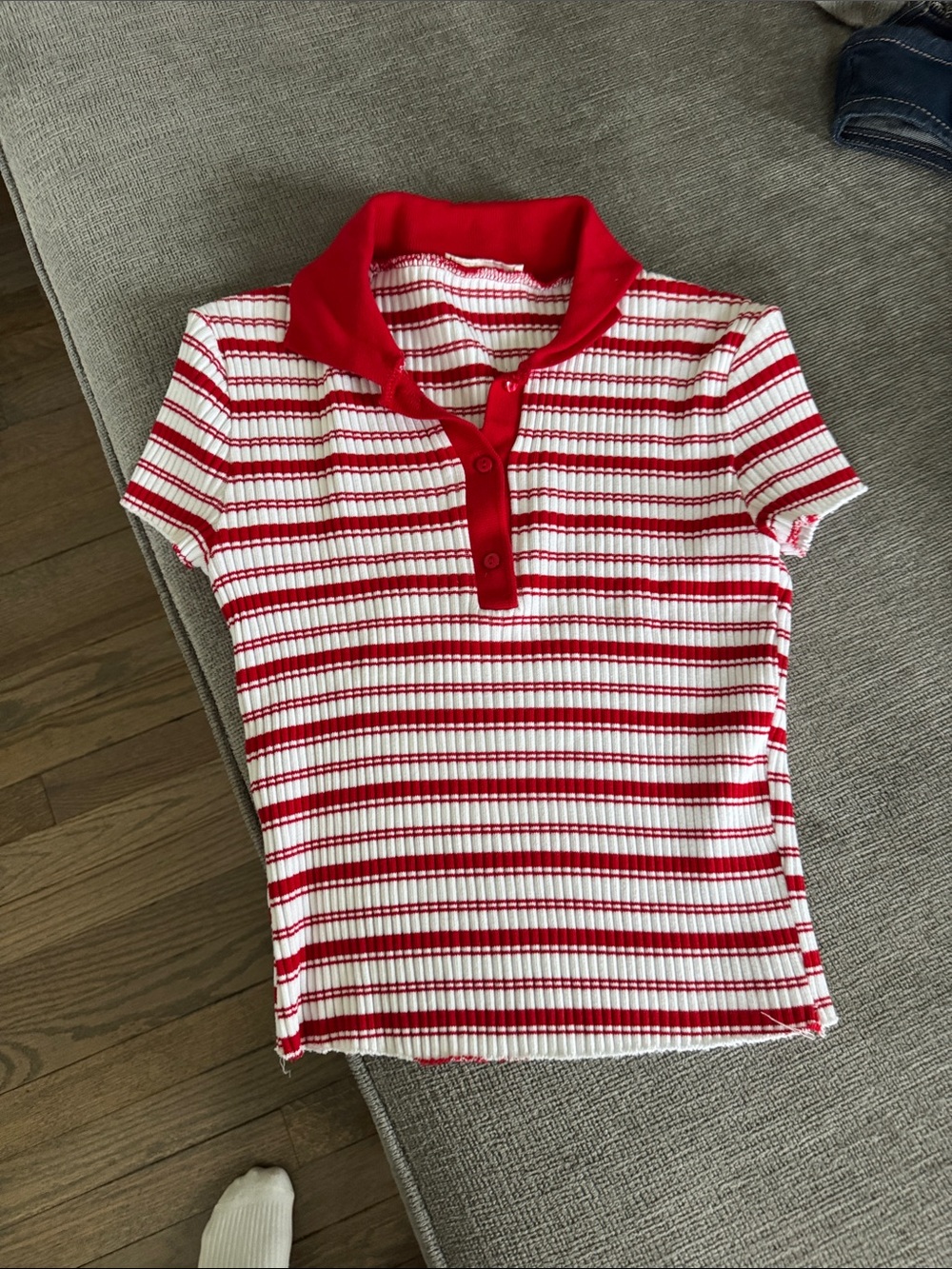 Zara striped knit polo